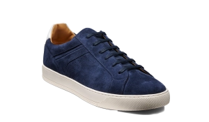 Skylar - Navy Suede White