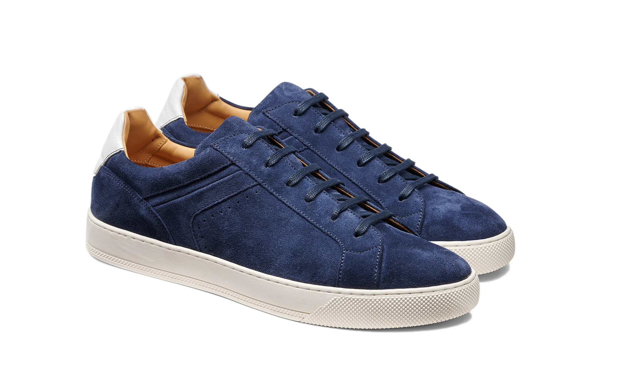 Skylar - Navy Suede White