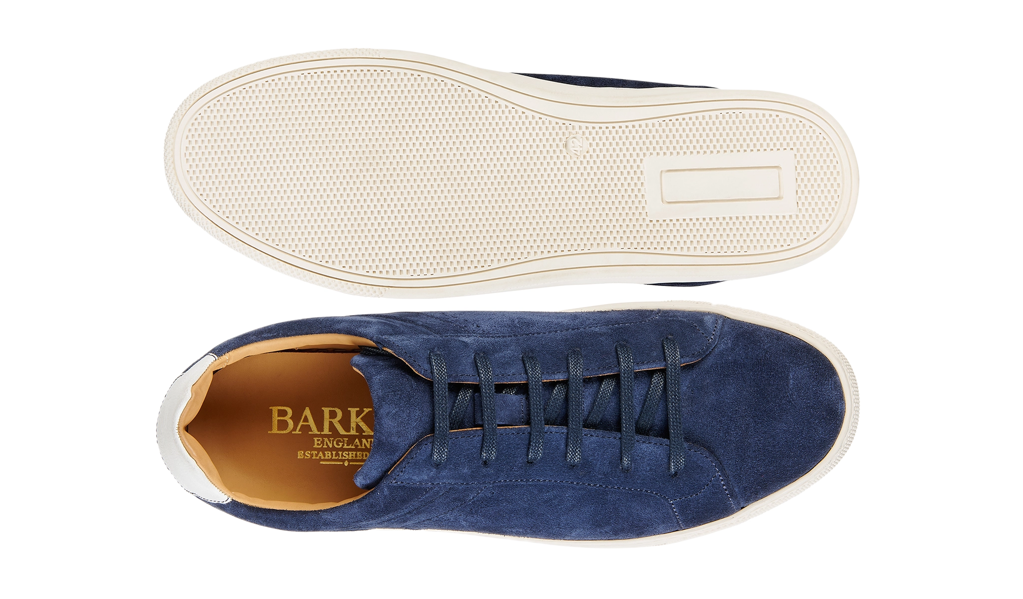 Skylar - Navy Suede White