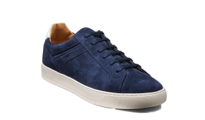 Skylar - Navy Suede White