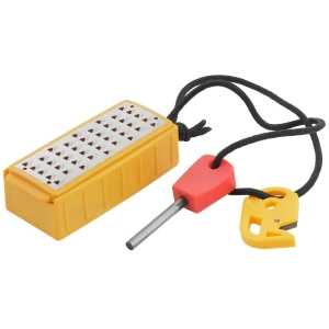 Smith's Pack Pal Tinder Maker - Lanyard Loop Fire Starter with Striker | SM50562