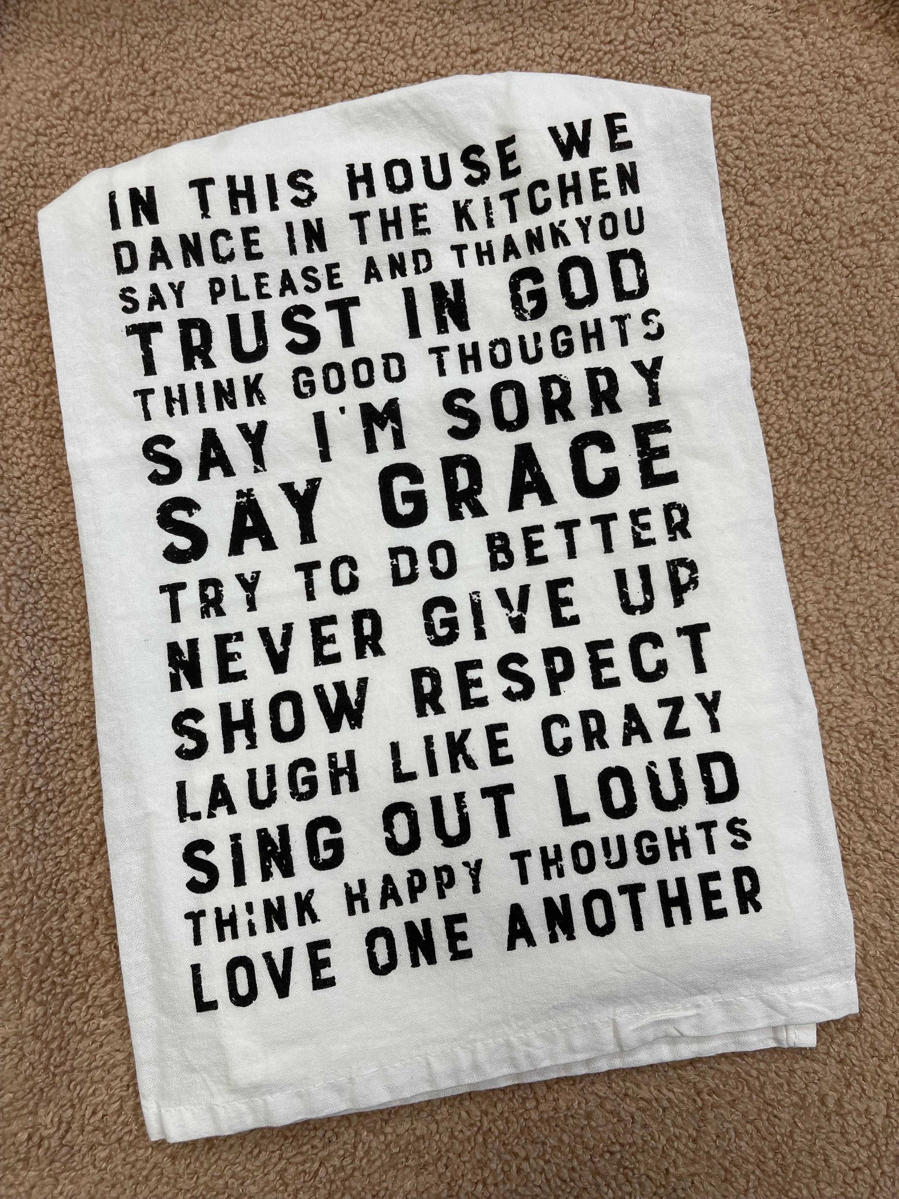 This House Kitchen Tea Towel