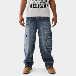 True Religion Big T Cargo Pants / Dark Rebel Race Wash