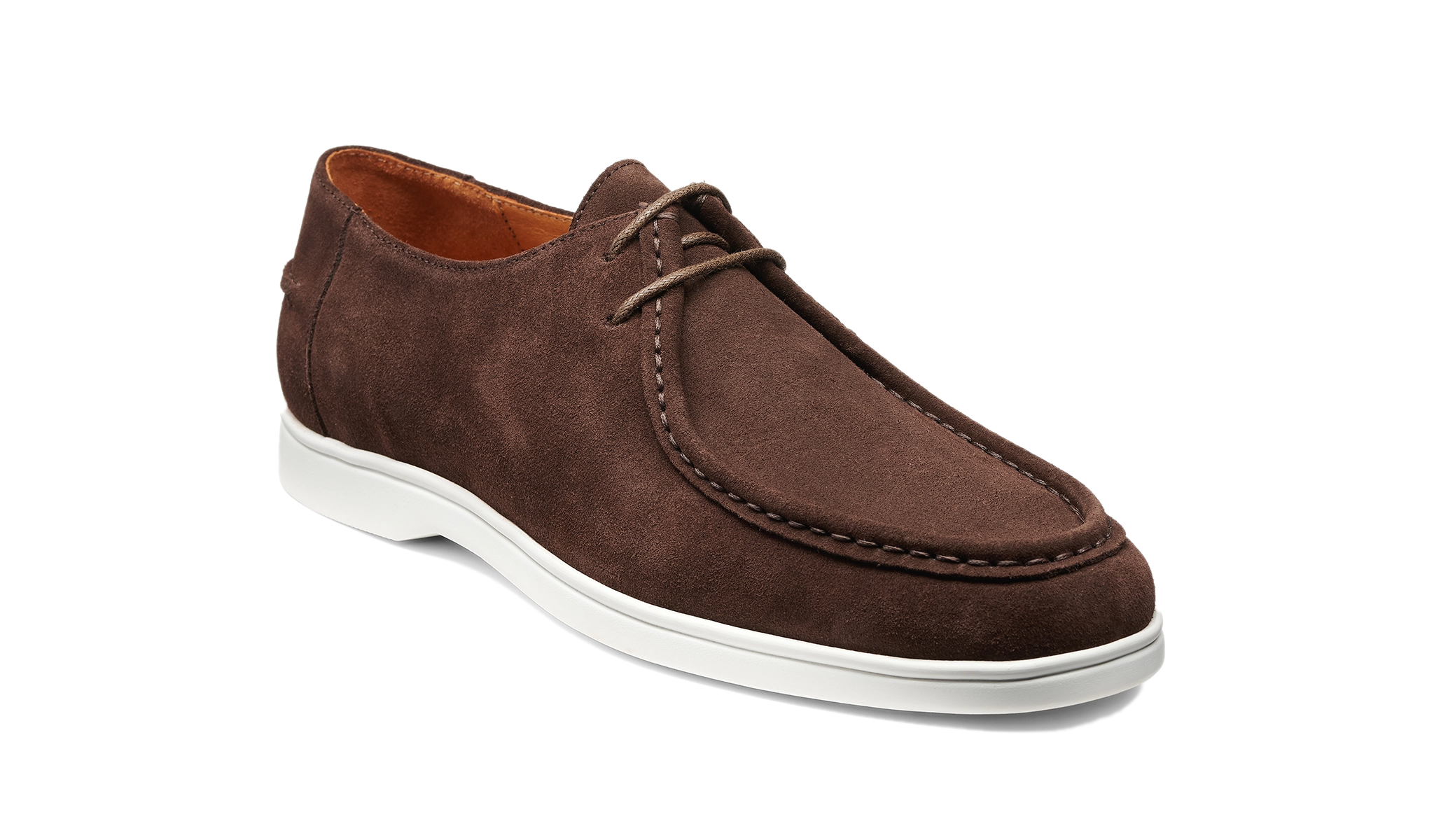 Vigo - Coffee Suede White Sole