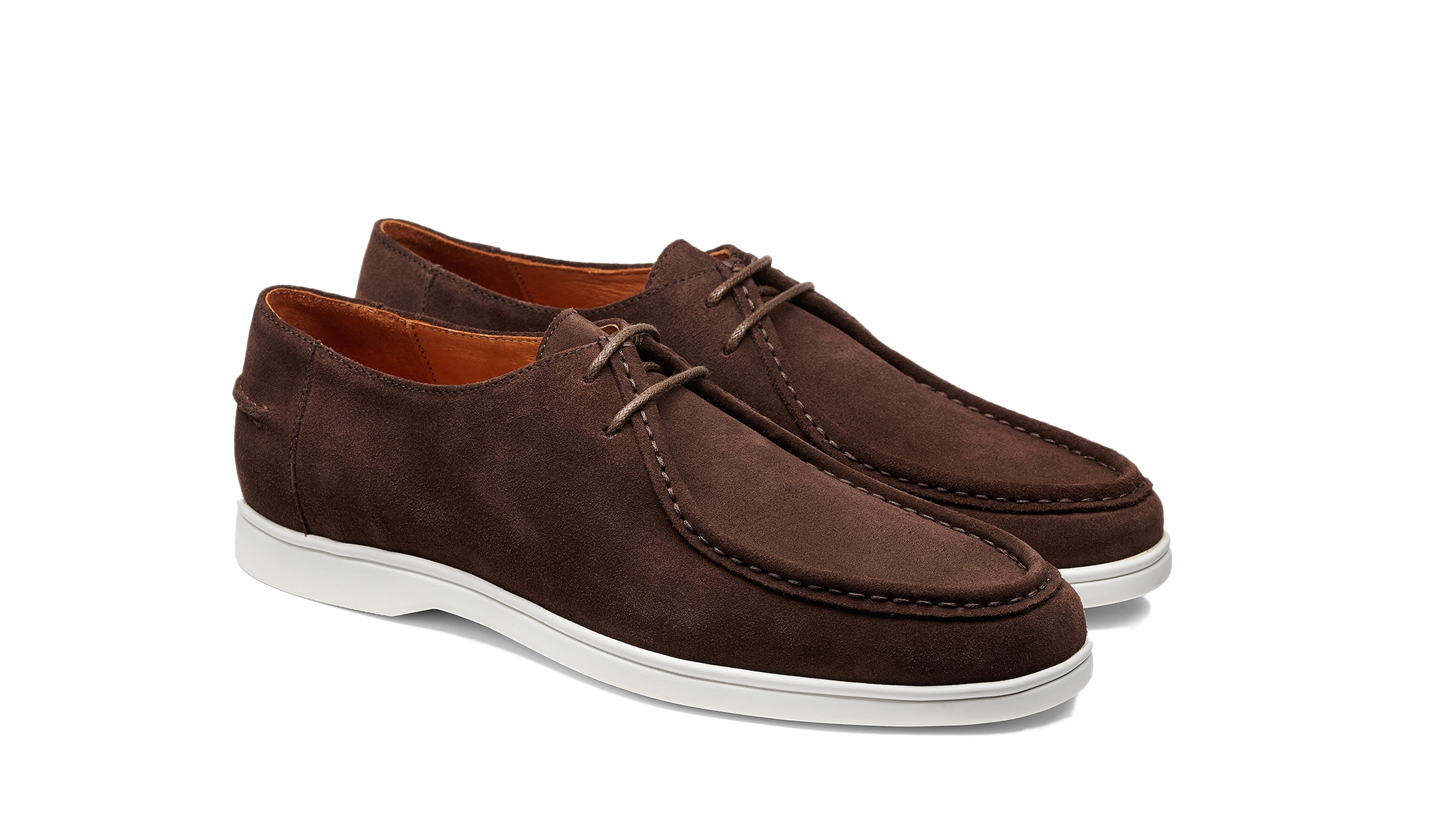 Vigo - Coffee Suede White Sole