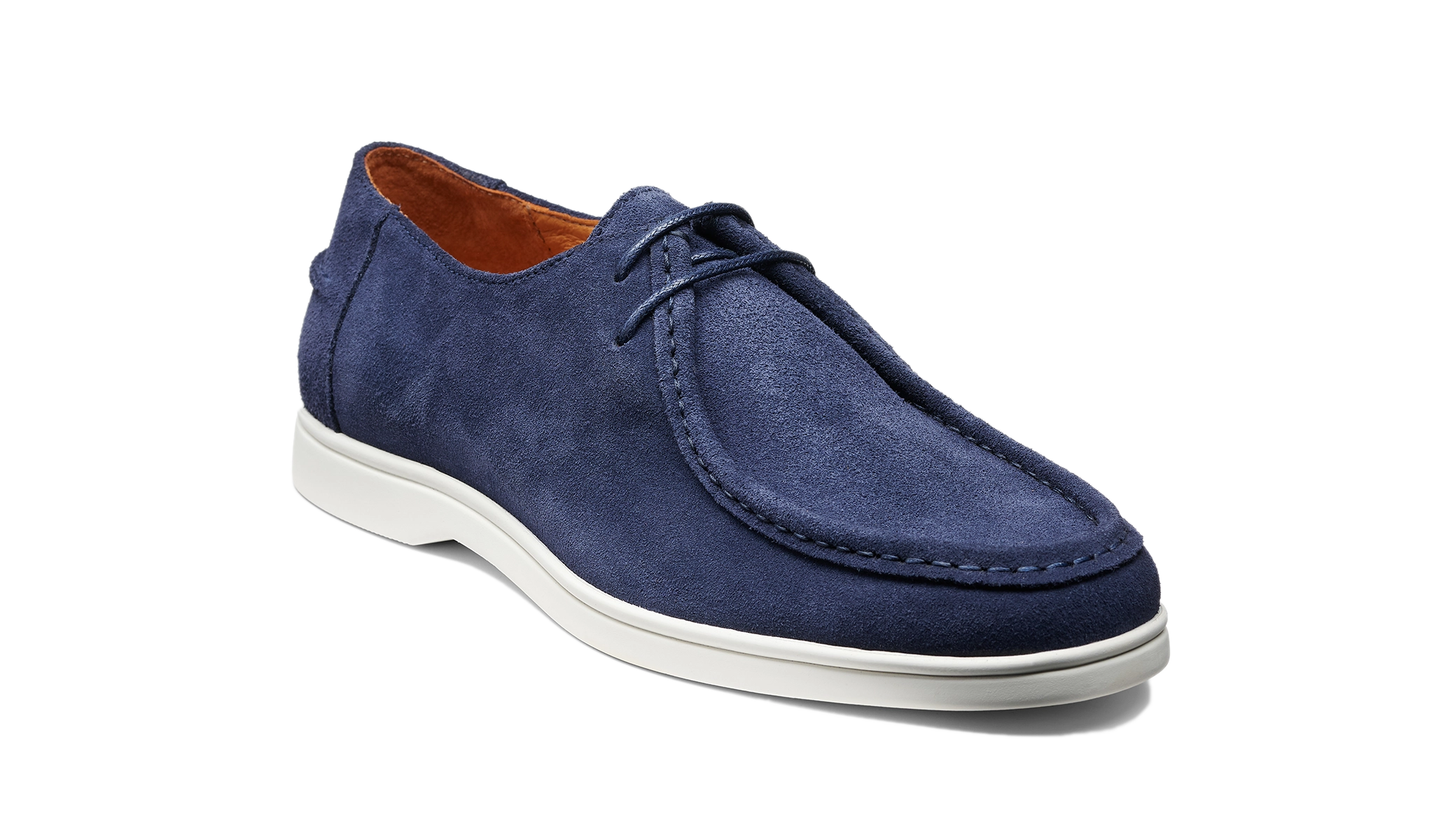 Vigo - Navy Suede White Sole