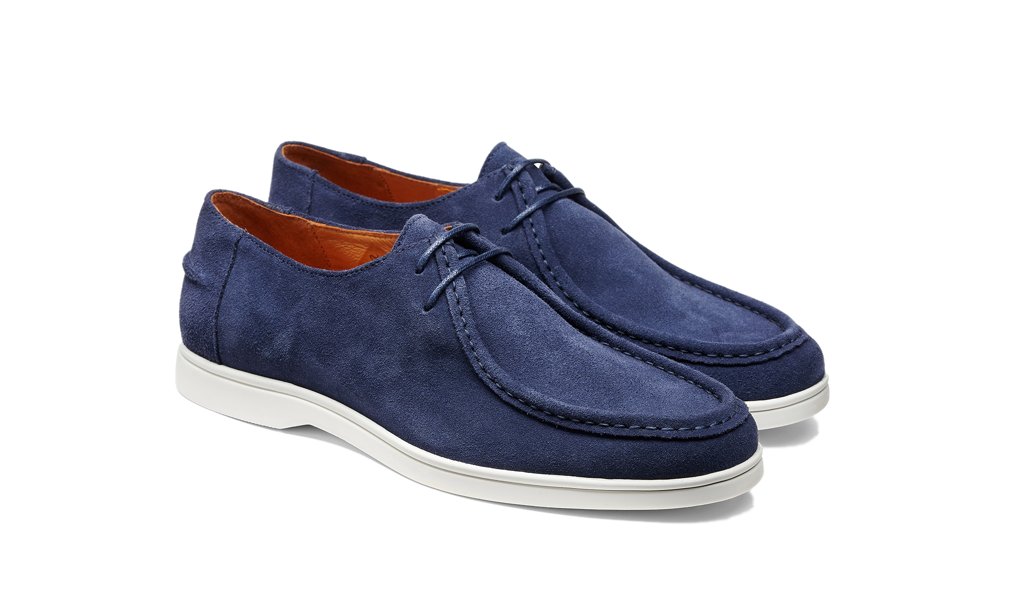 Vigo - Navy Suede White Sole