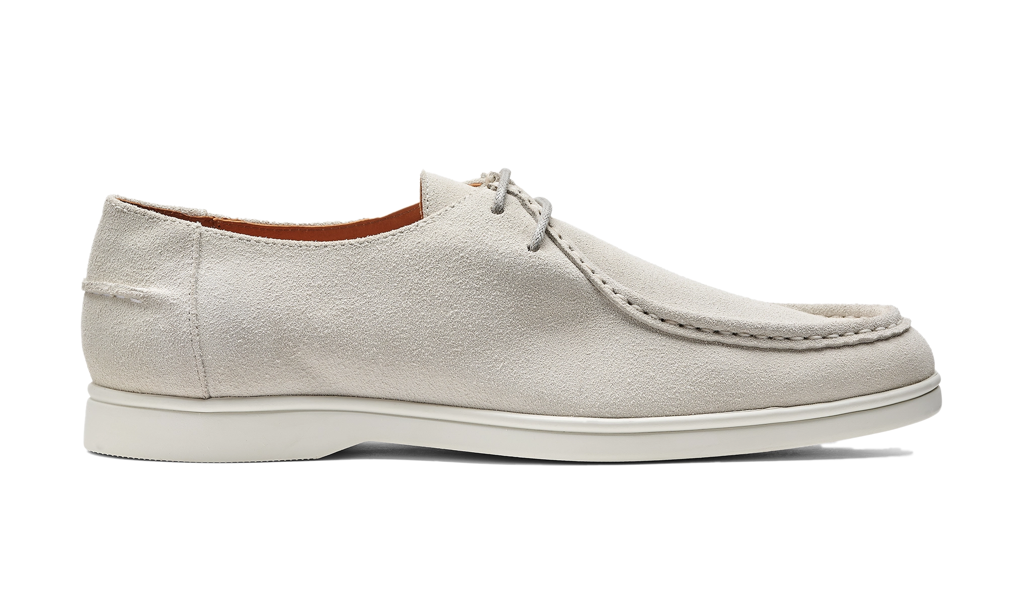 Vigo - White Suede White Sole