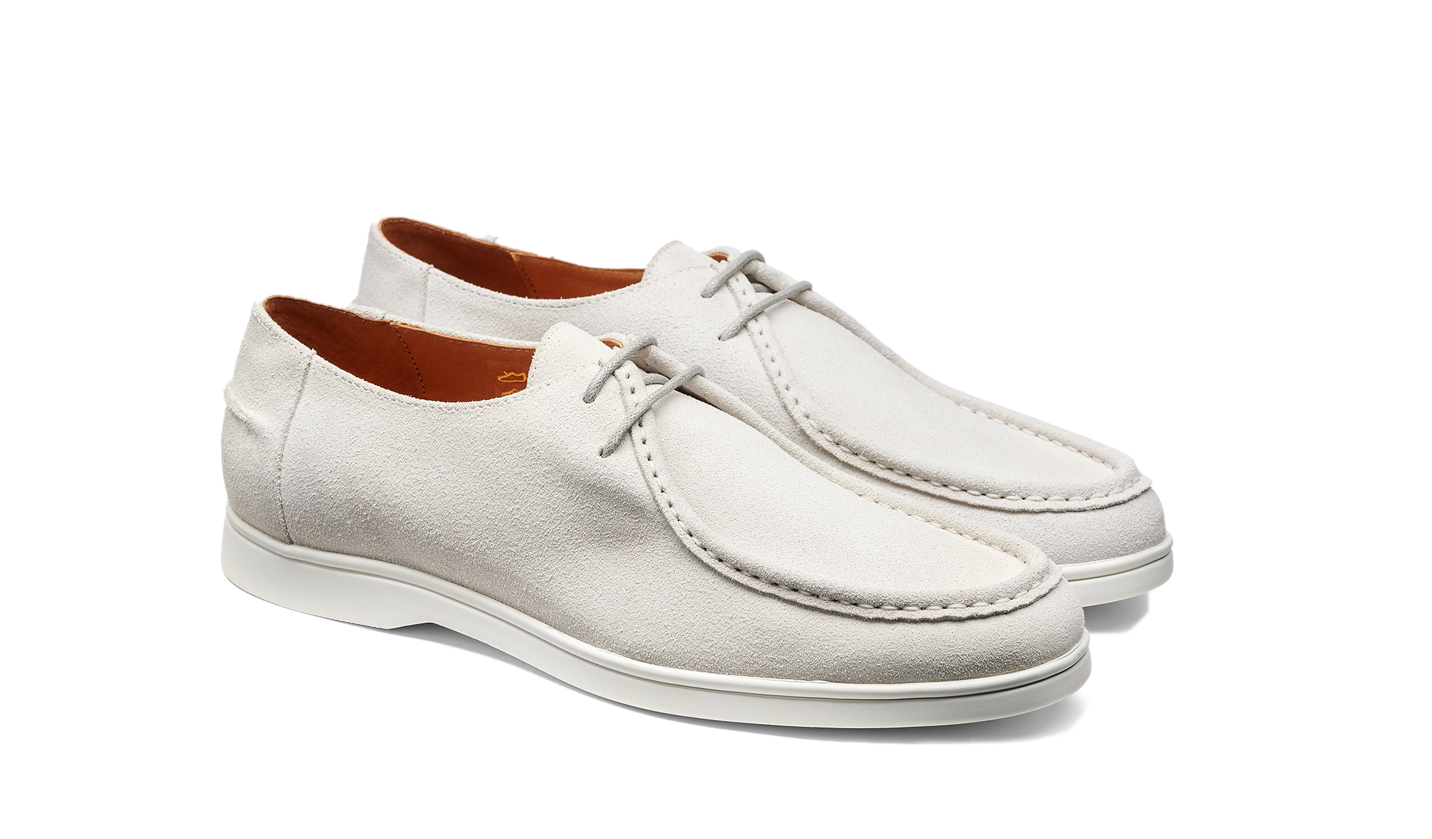 Vigo - White Suede White Sole