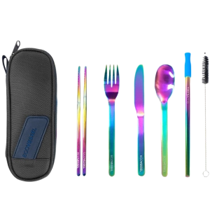 Wanderware 6-Piece Reusable Stainless Steel Utensil Set