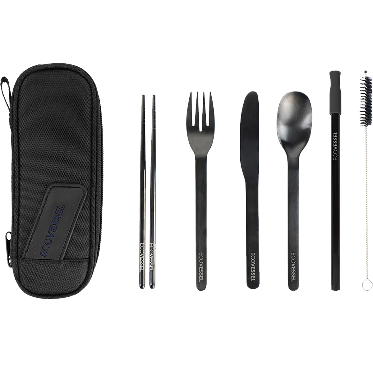 Wanderware 6-Piece Reusable Stainless Steel Utensil Set