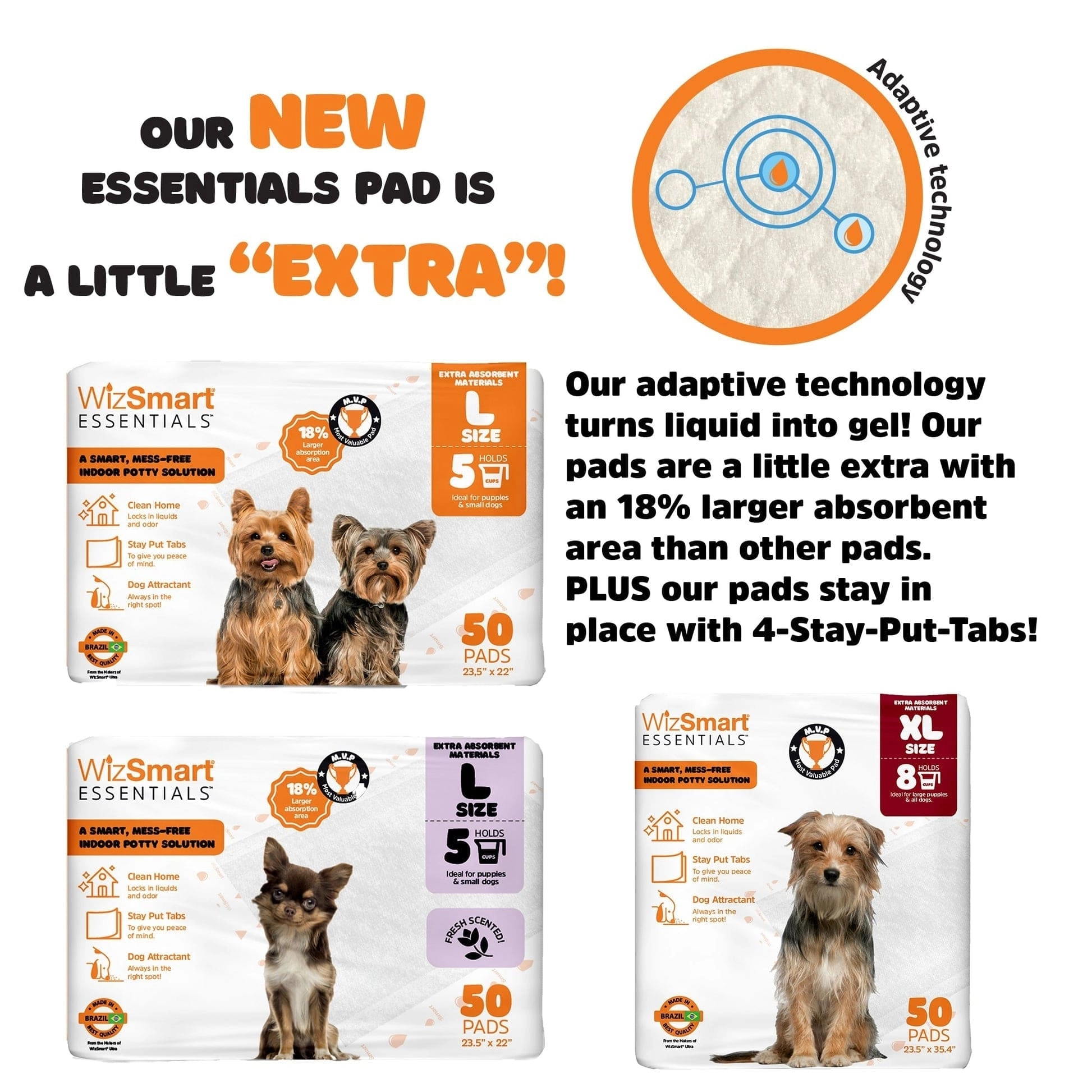 Wizsmart Essentials Extra Large Dog Pads