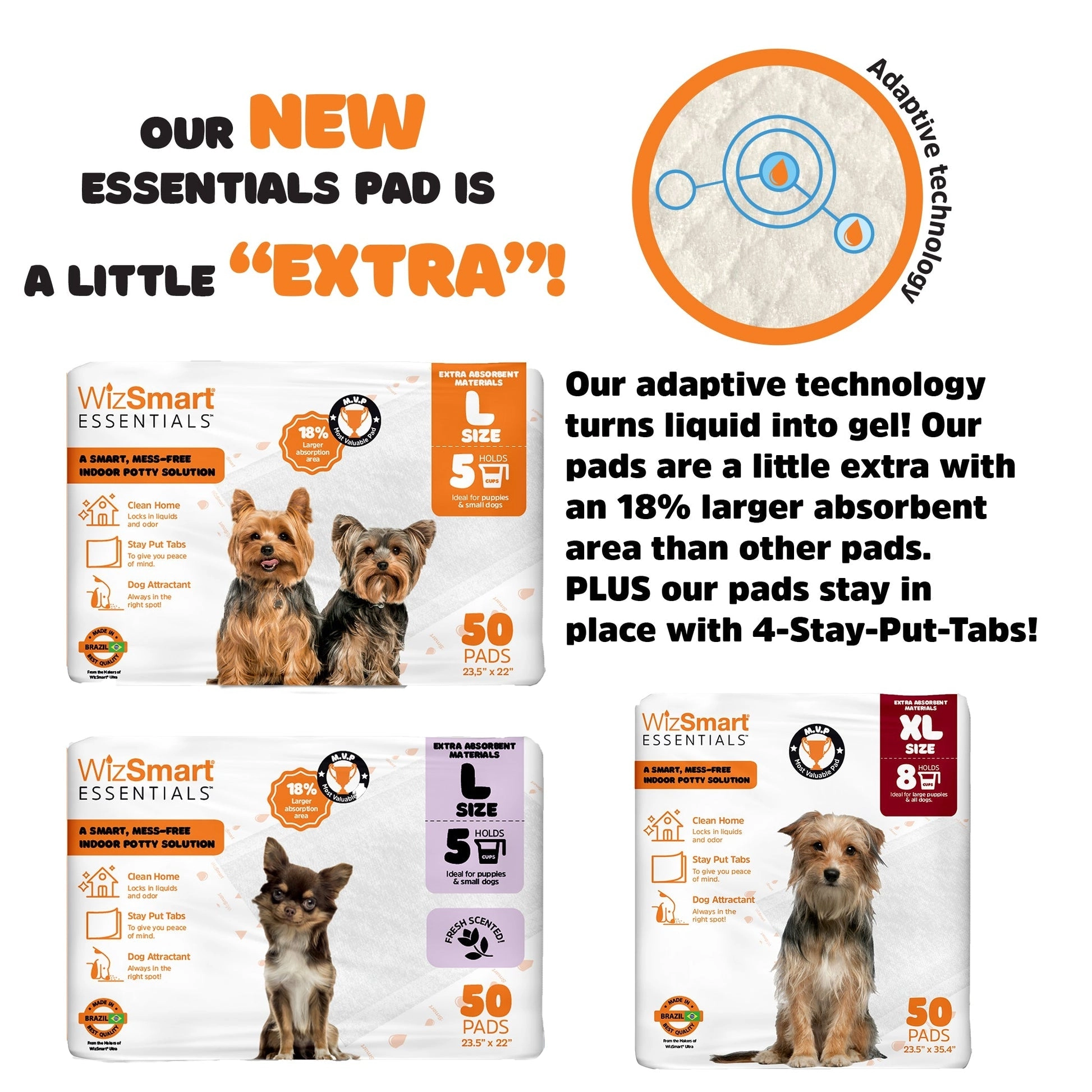 Wizsmart Essentials Extra Large Dog Pads
