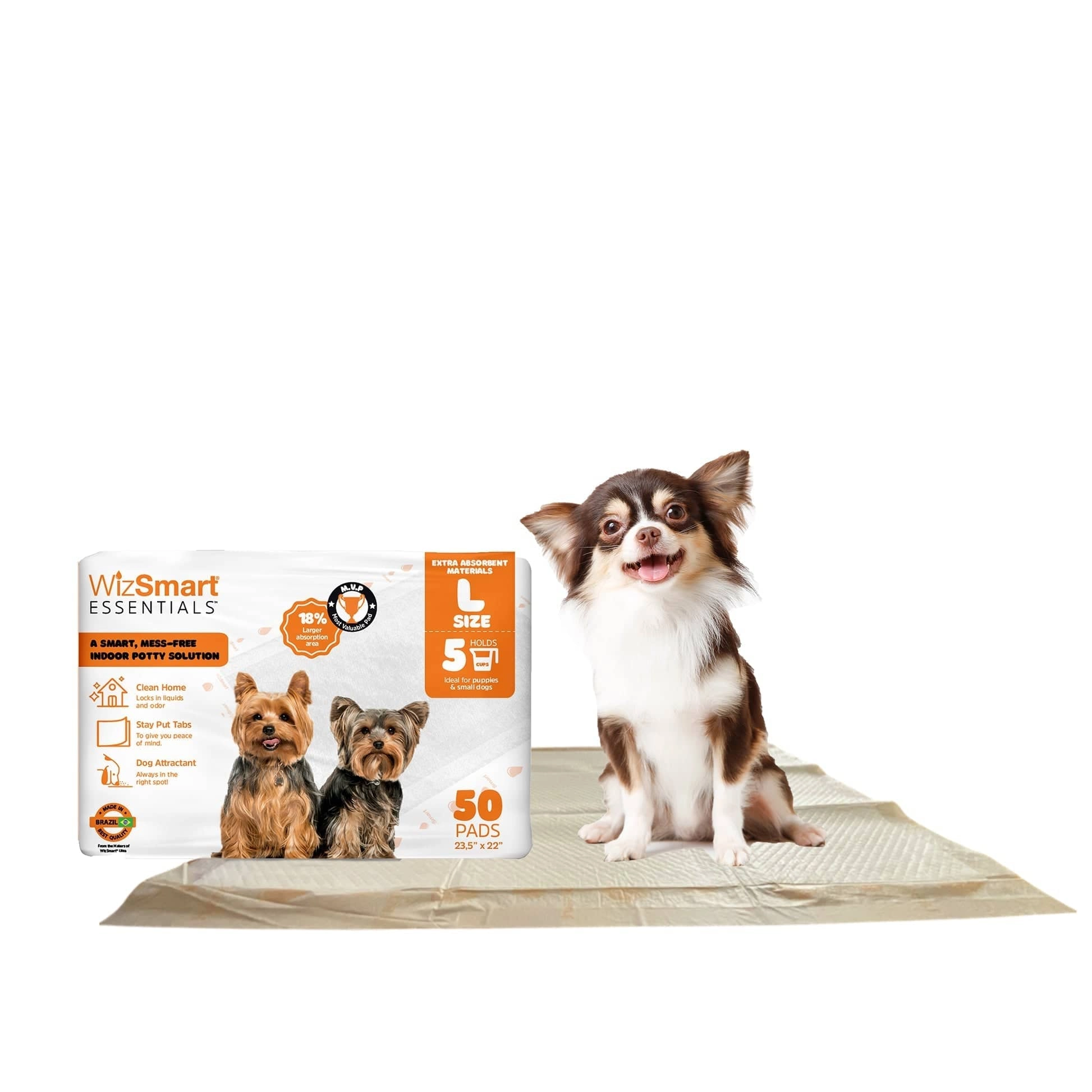 Wizsmart Essentials Large Dog Pads