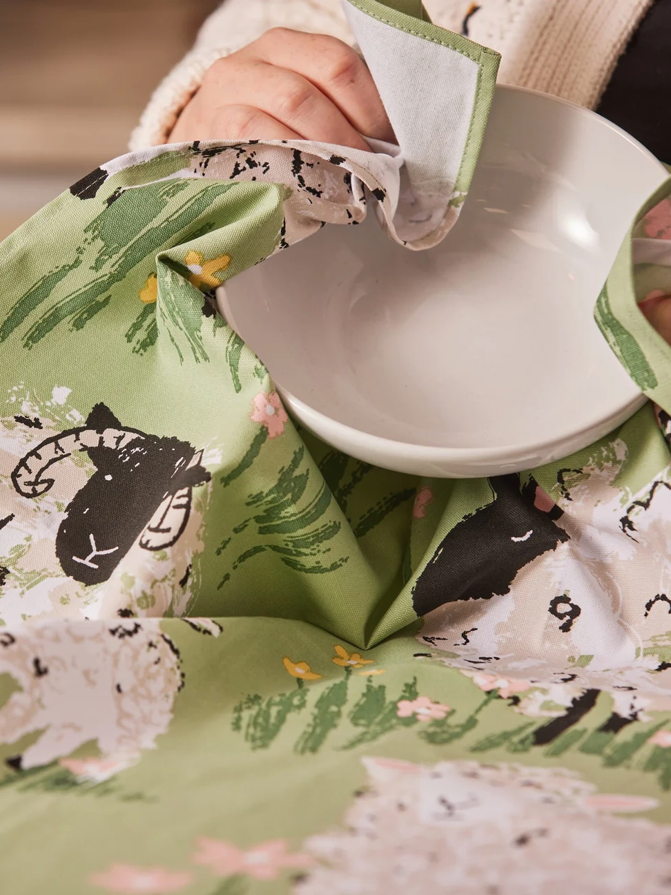 Woolly Sheep Cotton Tea Towel