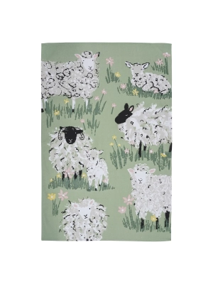 Woolly Sheep Cotton Tea Towel