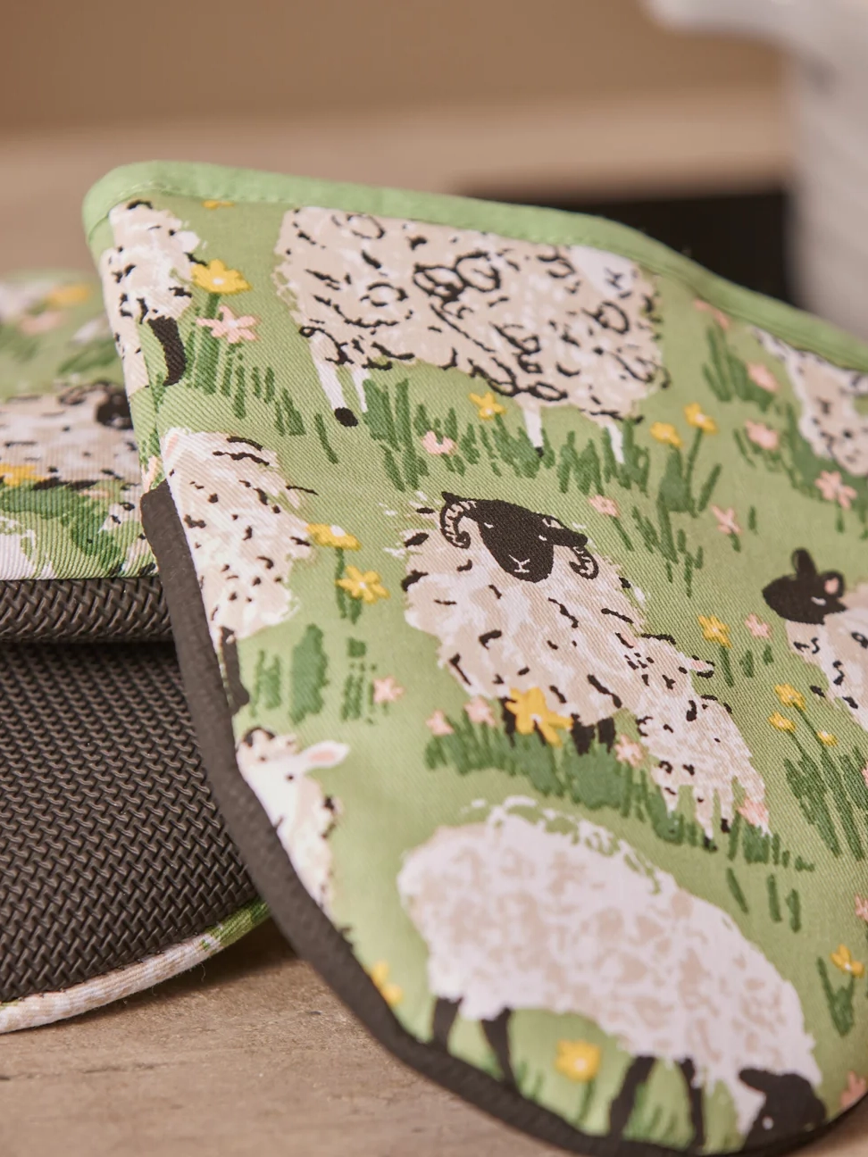 Woolly Sheep Mitt Pair